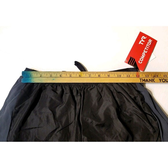 TYR Mens Comp 5" Run Short with Brief Liner SSMX6A Size S Black Gray Pull-on NWT - Picture 10 of 11